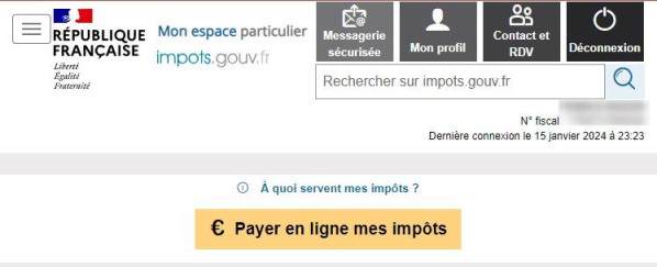 se connecter sur impôts.gouv