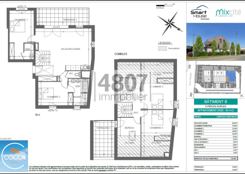 Appartement T5 à vendre à Ambilly