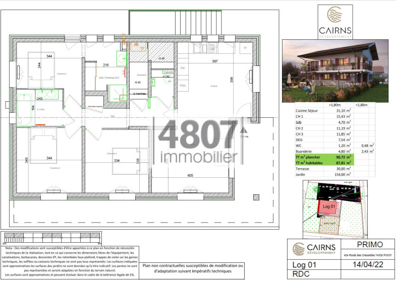 Appartement T4 à vendre à Poisy