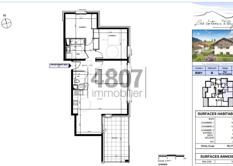Appartement T4 à vendre à Thyez