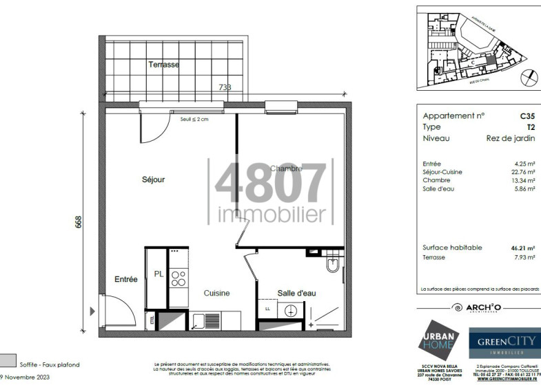 Appartement T2 à vendre à Bonneville