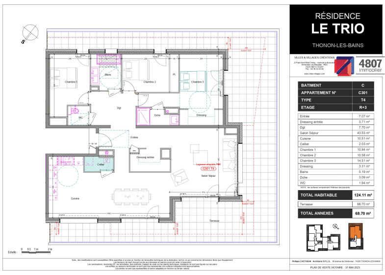 Appartement T4 à vendre à Thonon Les Bains