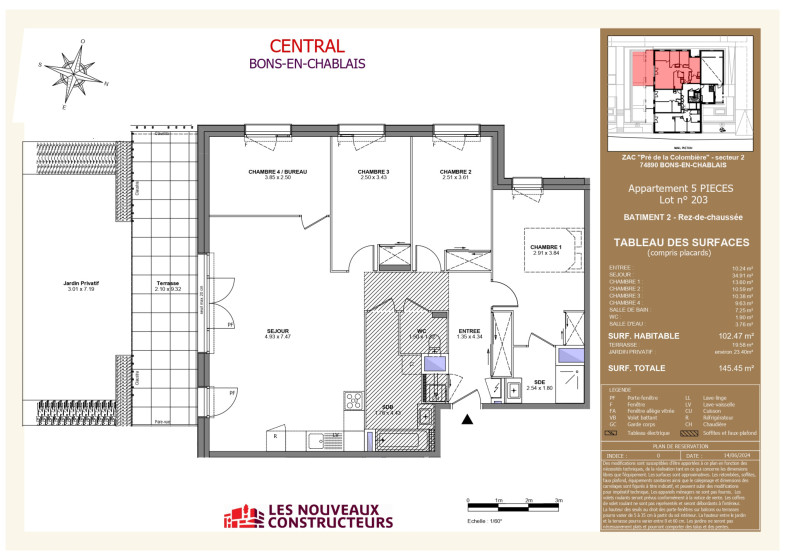 Appartement T5 à vendre à Bons En Chablais