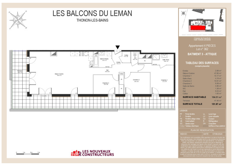 Appartement T4 à vendre à Thonon Les Bains