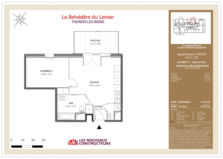 Appartement T2 à vendre à Thonon Les Bains