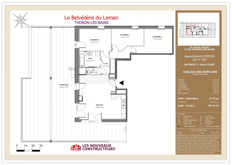 Appartement T4 à vendre à Thonon Les Bains