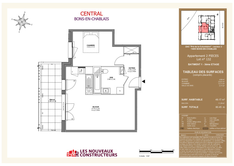 Appartement T2 à vendre à Bons En Chablais
