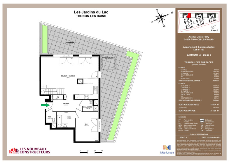 Appartement T6 à vendre à Thonon Les Bains