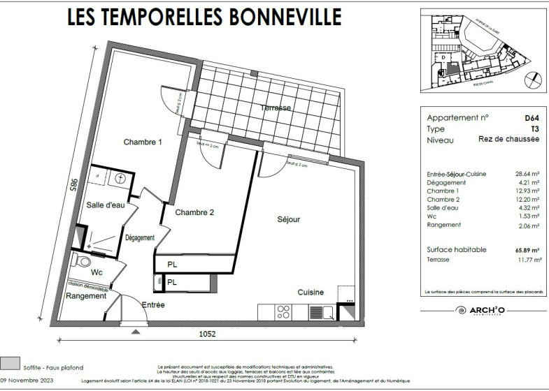 Appartement T3 à vendre à Bonneville