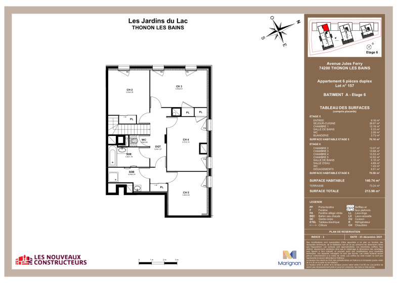 Appartement T6 à vendre à Thonon Les Bains