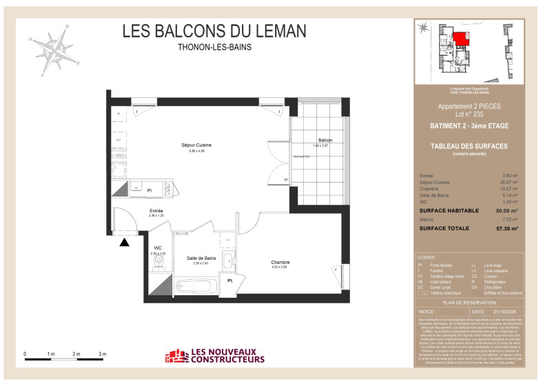 Appartement T2 à vendre à Thonon Les Bains