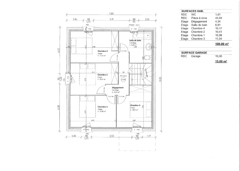 Maison T5 à vendre à Cervens