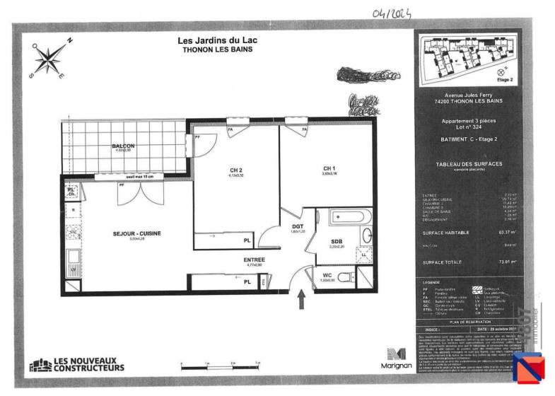 Appartement T3 à louer à Thonon Les Bains