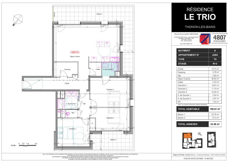 Appartement T4 à vendre à Thonon Les Bains