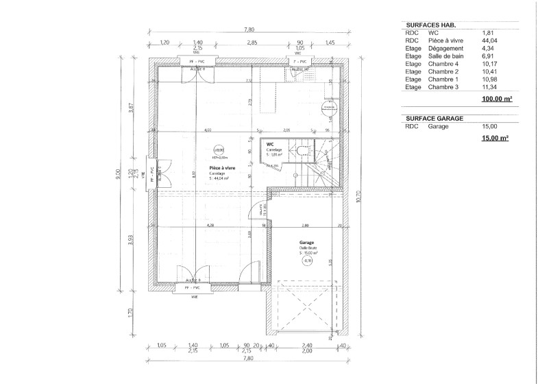 Maison T5 à vendre à Cervens