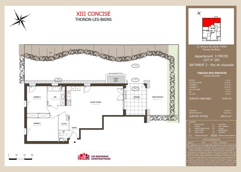Appartement T3 à vendre à Thonon Les Bains
