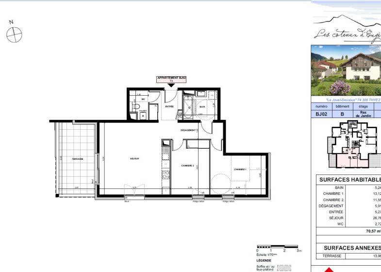 Appartement T3 à vendre à Thyez