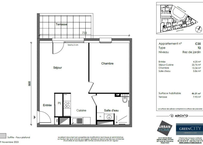 Appartement T2 à vendre à Bonneville