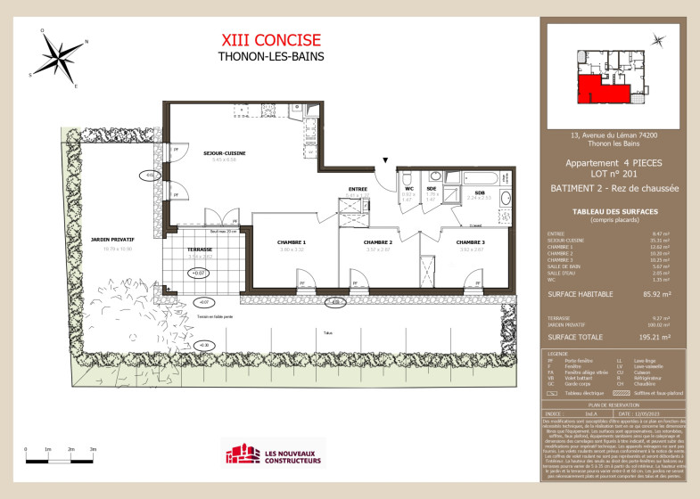 Appartement T4 à vendre à Thonon Les Bains