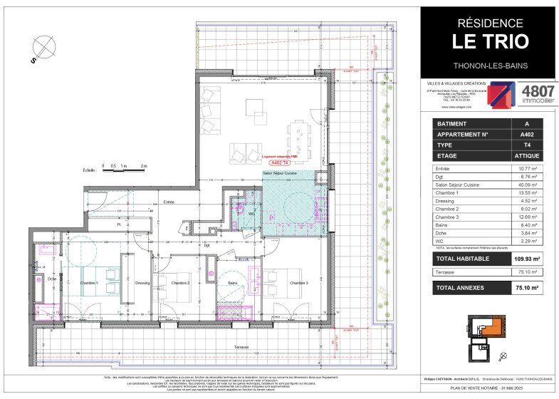 Appartement T4 à vendre à Thonon Les Bains
