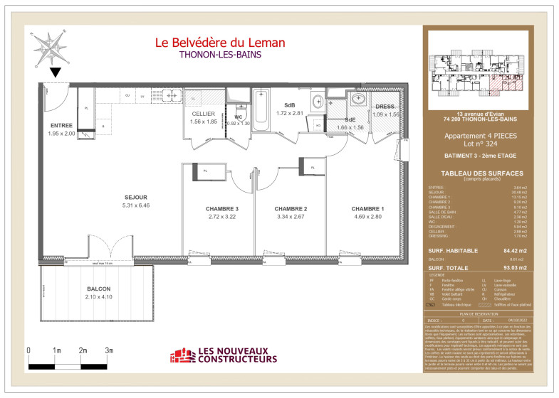 Appartement T4 à vendre à Thonon Les Bains