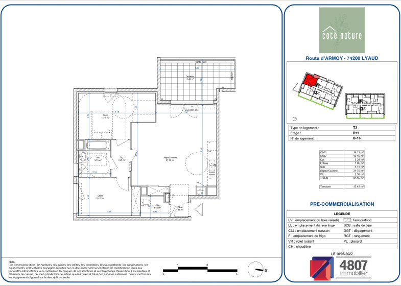 Appartement T3 à vendre à Lyaud