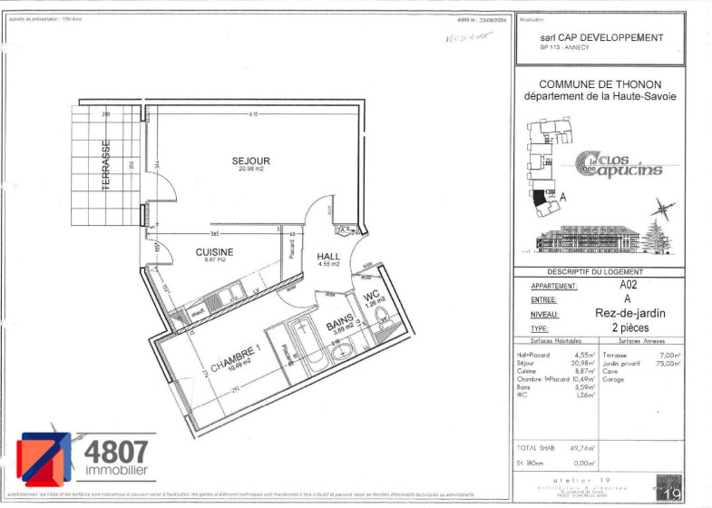 Appartement T2 à louer à Thonon Les Bains