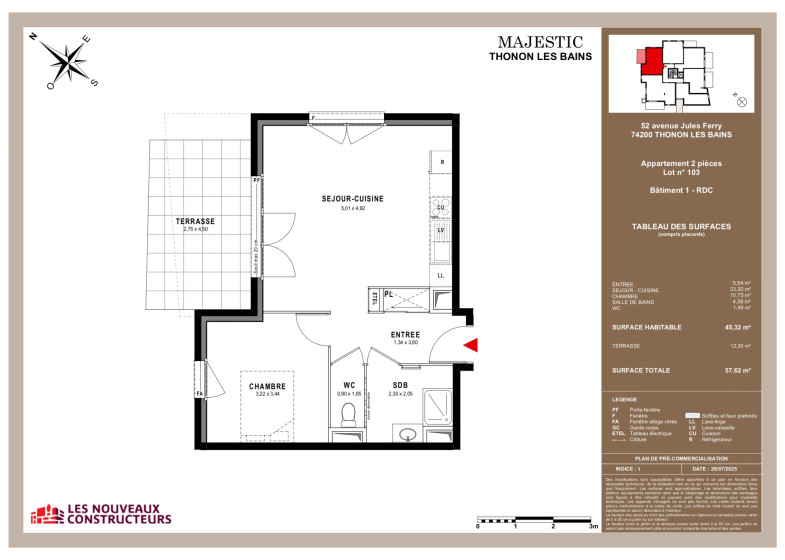 Appartement T2 à vendre à Thonon Les Bains