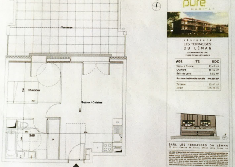 Appartement T2 à vendre à Evian Les Bains