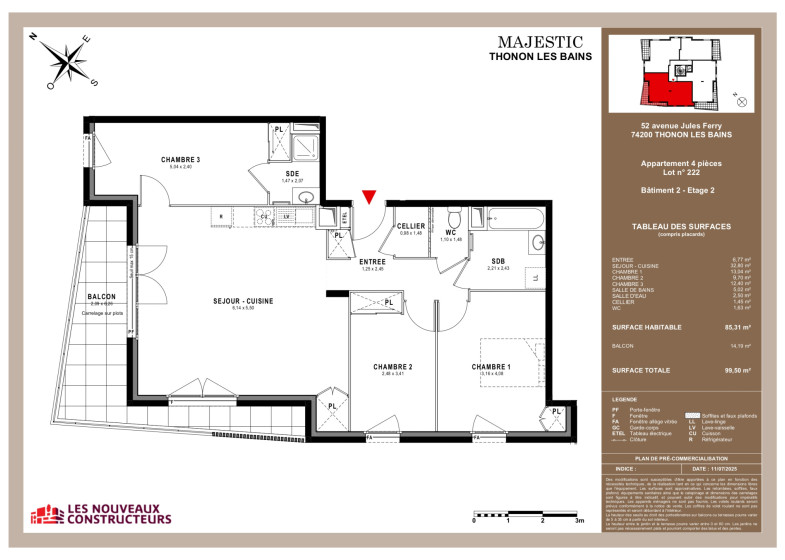 Appartement T4 à vendre à Thonon Les Bains